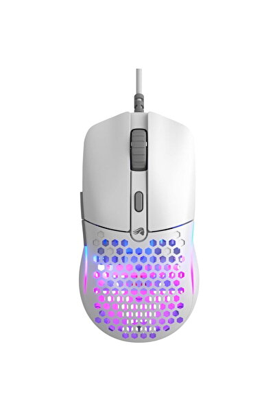 Glorious Mouse Gaming Model O Eternal, 12000 DPI, 55g, 6 butoane, Alb Mat