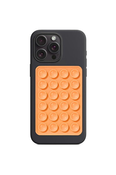 Techsuit Suport cu Ventuze pentru Telefon, Dreptunghiular - (SO-PAD) - Orange