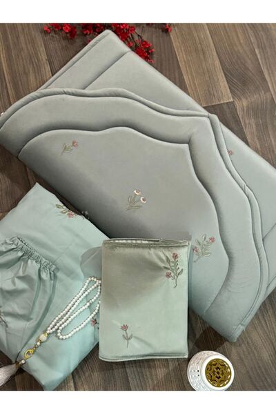 Generic طقم سجادة مع شرشف صلاة نسائي