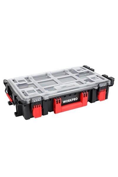 Workpro WP283029 24Lt 12 Gözlü Şeffaf Kapaklı İstiflenebilir 56x35x12,5cm Pro...