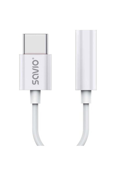 Savio Adaptor AK-51 USB-C - Mini Jack 3,5mm, Xiaomi, Huawei, Oppo