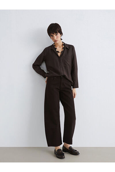 LC Waikiki Rmz Gi̇yi̇m Farkiyla Barrel Fit Women's Jean Pants