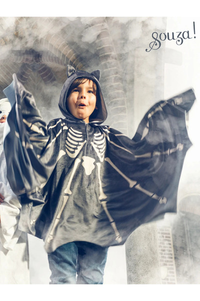 Souza! عباءة الخفاش من سوزا، إكسسوار زي الأبطال الخارقين للأطفال للعب التخيلي