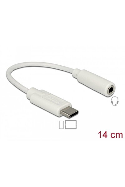 DELOCK Adapter usb-c - jack white
