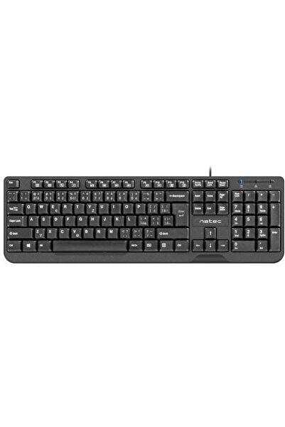 Natec KEYBOARD TROUT SLIM USB, CZ/SK LAYOUT, BLACK
