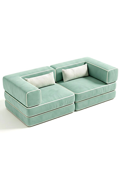 foamly 140x70 cm Modüler Çocuk Koltuğu - Fonksiyonel Oyun Minderi ve Kanepe T...