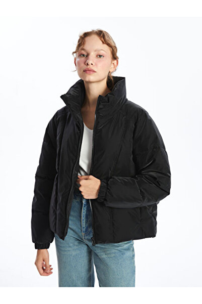 LC Waikiki Rmz Gi̇yi̇m Farkiyla Hakim Roba Loose Fit Leather Look Women's Puf...