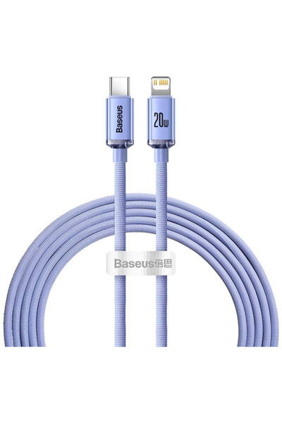 Baseus Crystal Shine, USB Tip-C/Lightning, 20W, 2m, Mov