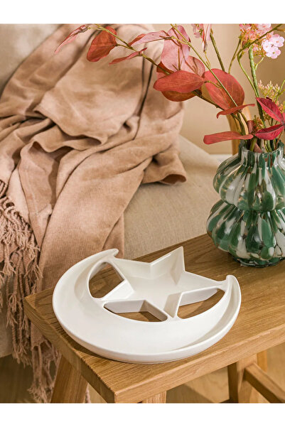 LC Waikiki Lcw Accessories Mixed Moon and Star Figured Porcelain Bowl 26 cm