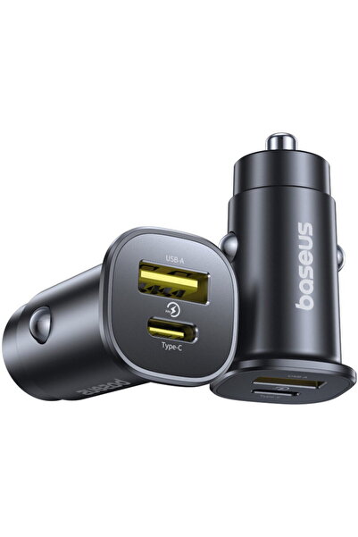 Baseus GoTrip, 30W, 3A, 1 x USB-A - 1 x USB-C, Μαύρο
