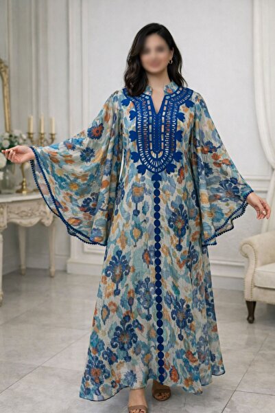 ELLA Comfortable cotton Ramadan jalabiya with butterfly sleeves, French design