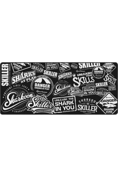 SHARKOON SKILLER SGP2 XXL, Negru-Alb