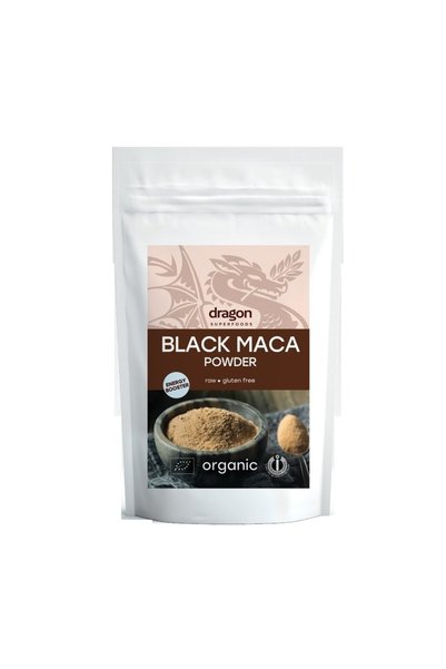 Dragon Superfoods Pudră de Maca Neagră crudă organică 100g DS