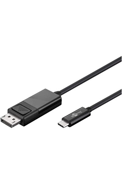 goobay USB adapter cable, USB-C connector > DisplayPort connector (black, 1.2...