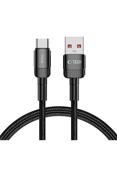 Tech-Protect Cablu UltraBoost Evo Type-C 100W/5A 100CM Negru