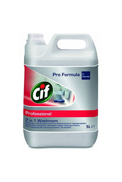 Cif 2 in 1 Bathroom Anti-limescale Detergent - Pro Formula 5 liters