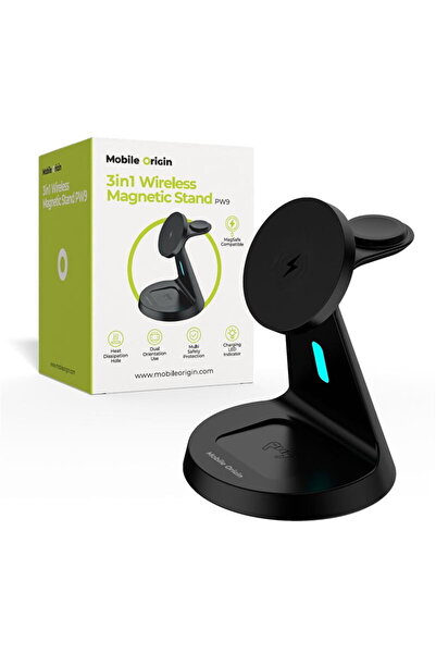 Mobile Origin Cablu MagSafe USB-C 3 în 1, USB-C inclus, 15W, Negru