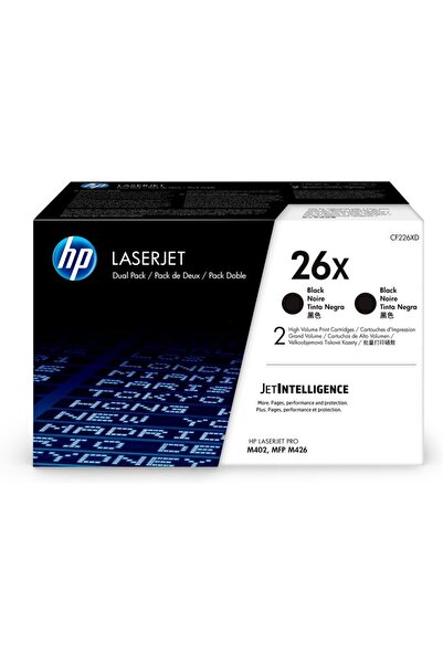 HP Pachet dublu original negru, nr. 26X, pentru LJ Pro M402|M426, 2 x 9K, inc...