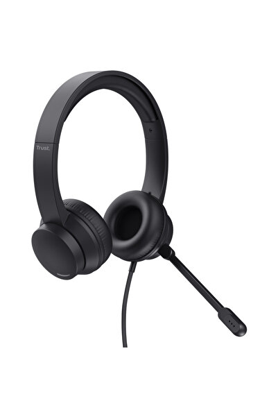 Trust Casti Ayda cu fir, negru