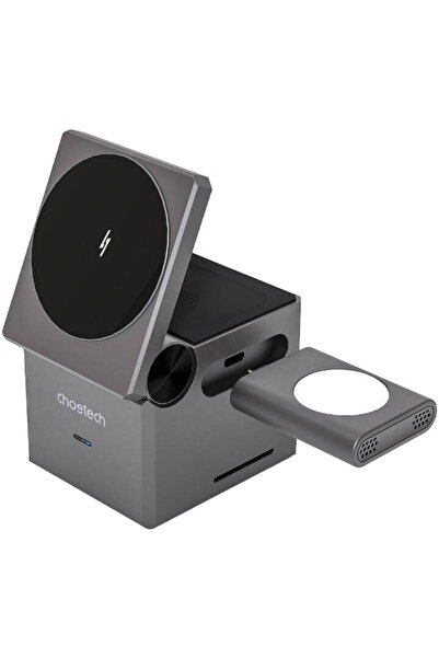 CHOETECH Compatibila MagSafe USB-C 15W Gri