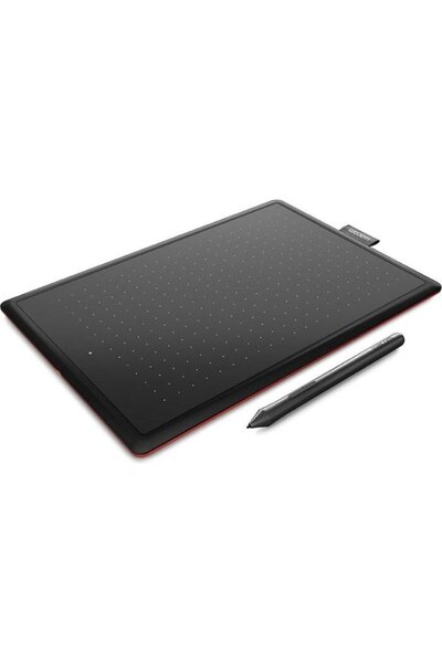 Wacom Μία μεσαία ταμπλέτα γραφικών (μαύρη / κόκκινη)