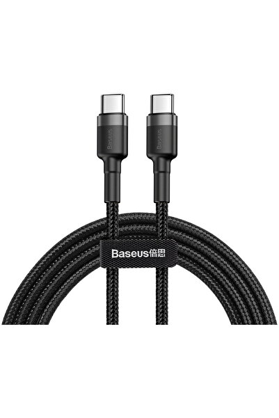 Baseus Cablu de încărcare USB Cafule PD2.0 60W pentru tip C (20V 3A) 2m Gri+N...