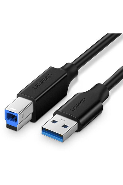Ugreen Cablu imprimantă USB 3.0 A-B US210, 2m (negru)