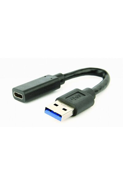 Gembird Cablu adaptor USB 3.1 AM la tip C mamă, 10 cm, negru