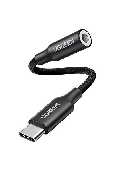 Ugreen Adaptor audio AV161 USB-C la mini jack 3.5mm (negru)