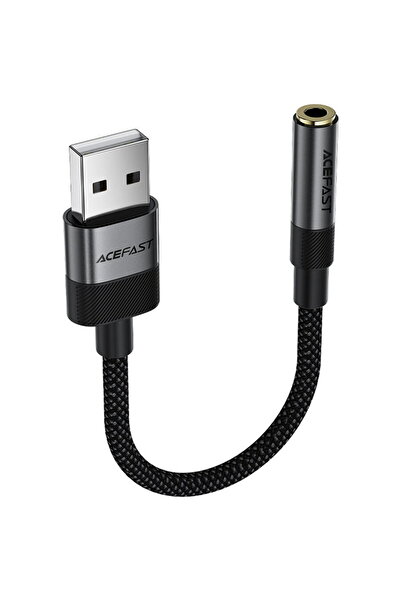 Acefast Adaptor audio Type-C Tata la Jack 3.5mm Mama, 15cm - (J13) - Negru