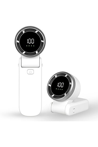 Techsuit Ventilator Portabil cu Baterie si Display Digital, 5000mAh - (A9) - ...