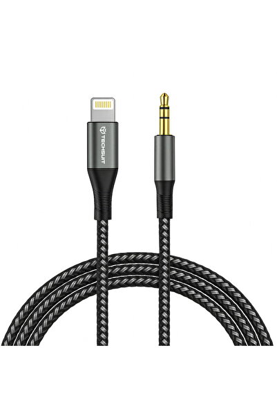 Techsuit Adaptor Jack, iPhone, Nylon, 1m - NexaSound (AC17) - Gri