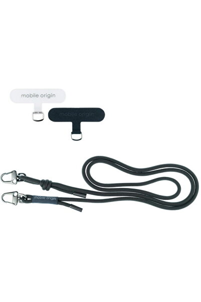 Mobile Origin Sfoară de prindere 6 mm, Negru, 82 - 163 cm
