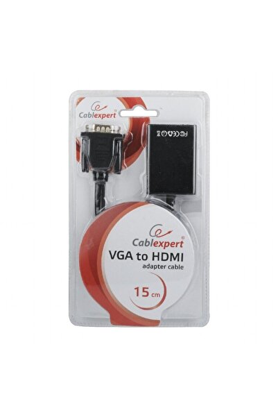 Gembird A-VGA-HDMI-01 Cablu adaptor VGA la HDMI 0,15 m blister negru