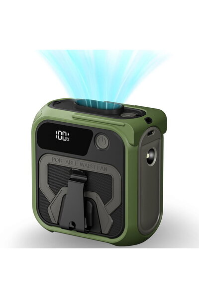 Techsuit Ventilator Portabil cu Acumulator 10000mAh, 5 Viteze - Techsui (Z13)...