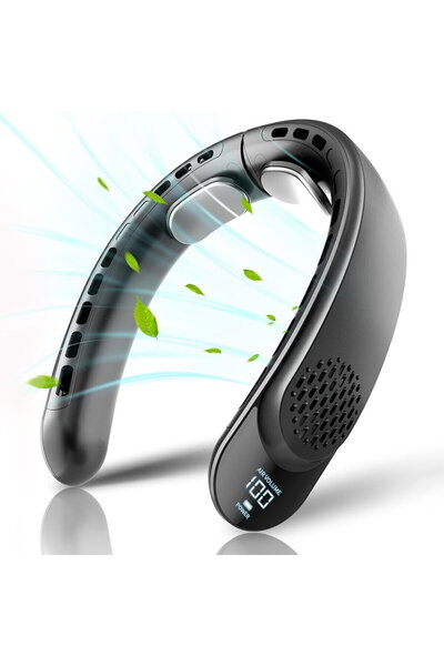 Techsuit Neck Fan 4000mAh, 7300RPM - (S8) - Black