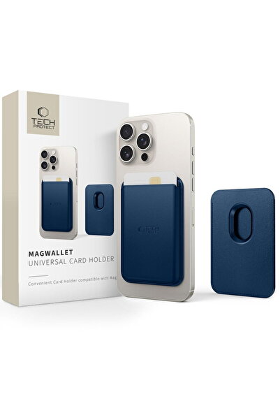 Tech-Protect MAGWALLET MAGSAFE UNIVERSAL ΜΑΓΝΗΤΙΚΗ ΚΑΡΤΑ ΘΗΚΗ ΝΑΥΤΙΚΟΥ ΜΠΛΕ