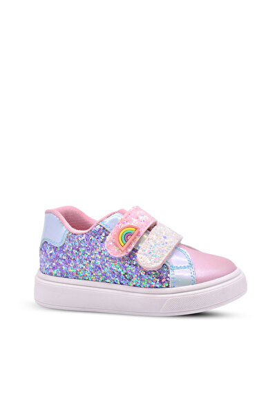 kids A more Glitty Girls' Shiny Sequined Pink Color Casual Shoes