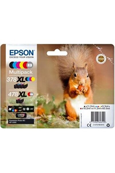 EPSON Ink Multipack 6-colors | 378XL+478XL | Claria Photo HD