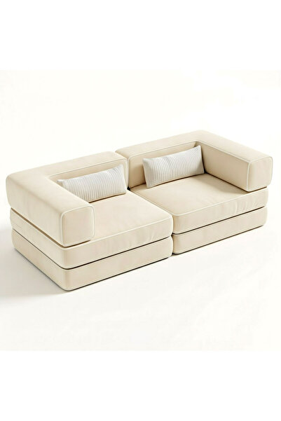 foamly 140x70 cm Modüler Çocuk Koltuğu - Fonksiyonel Oyun Minderi ve Kanepe T...