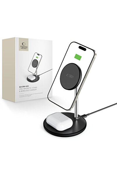 Tech-Protect QI15W-A39 Cablu USB-C MagSafe 2 în 1 USB-C la USB-C inclusiv 15W...