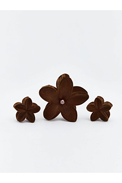 LC Waikiki RMZ GİYİM FARKİLYA Set de 3 catarame de pluș pentru femei cu figur...