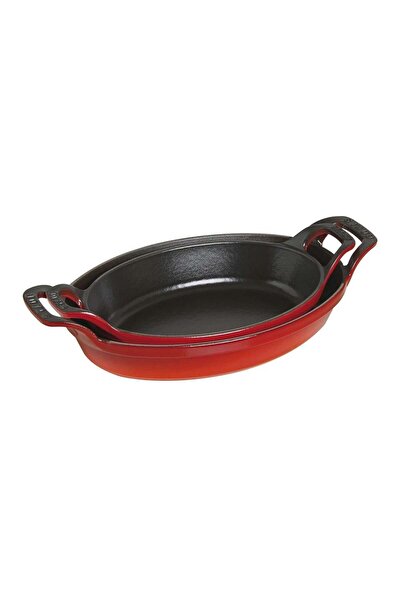 STAUB Döküm Sahan Oval 21 cm Kiraz