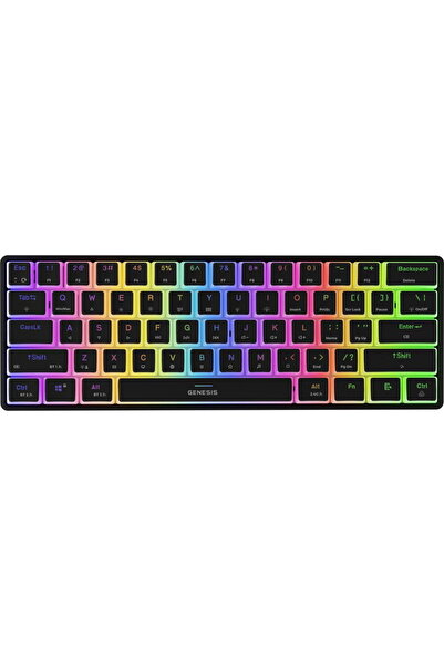 Genesis Thor 660 G2 RGB czarna Gateron Red