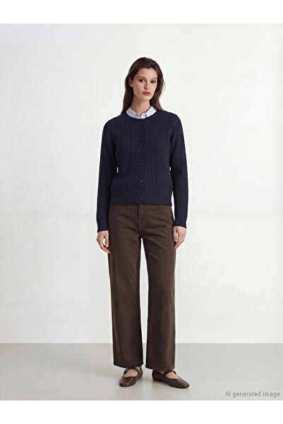 LC Waikiki Rmz Gi̇yi̇m Farkiyla Zero Roba Self-Textured Women's Knitwear Card...