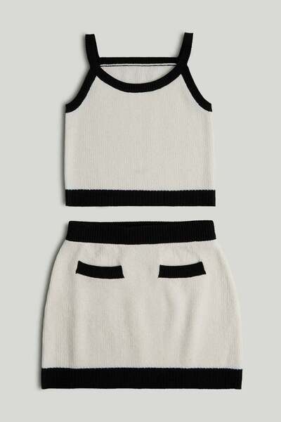 MOTHERCARE طقم تنورة وبلوزة محبوكة