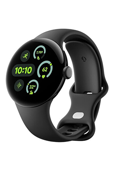 Google Ceas Pixel Watch 3 45mm LTE, negru obsidian