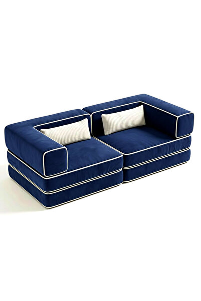 foamly 140x70 cm Modüler Çocuk Koltuğu - Fonksiyonel Oyun Minderi ve Kanepe T...