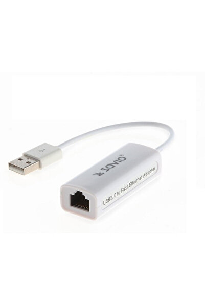 Savio Cablu CL-24 schimbător de gen USB RJ-45 Alb
