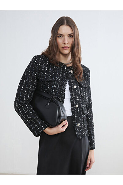 LC Waikiki Sparkling Choices from Shining Store Zero Roba Collar Checkered Em...